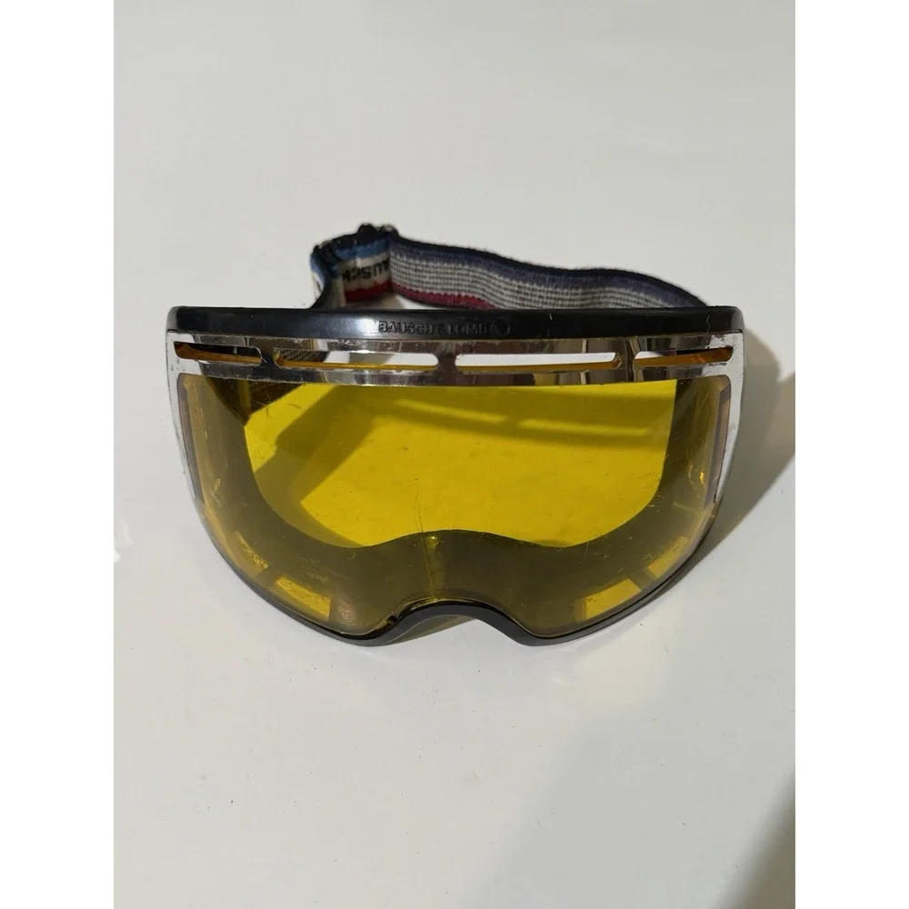 Vintage Bausch & Lomb ski goggles Yellow Lens